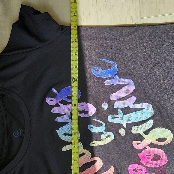 LIKE NEW Champion Always be Positive Rainbow 14-16 years T-Shirt - Picture 7 of 8